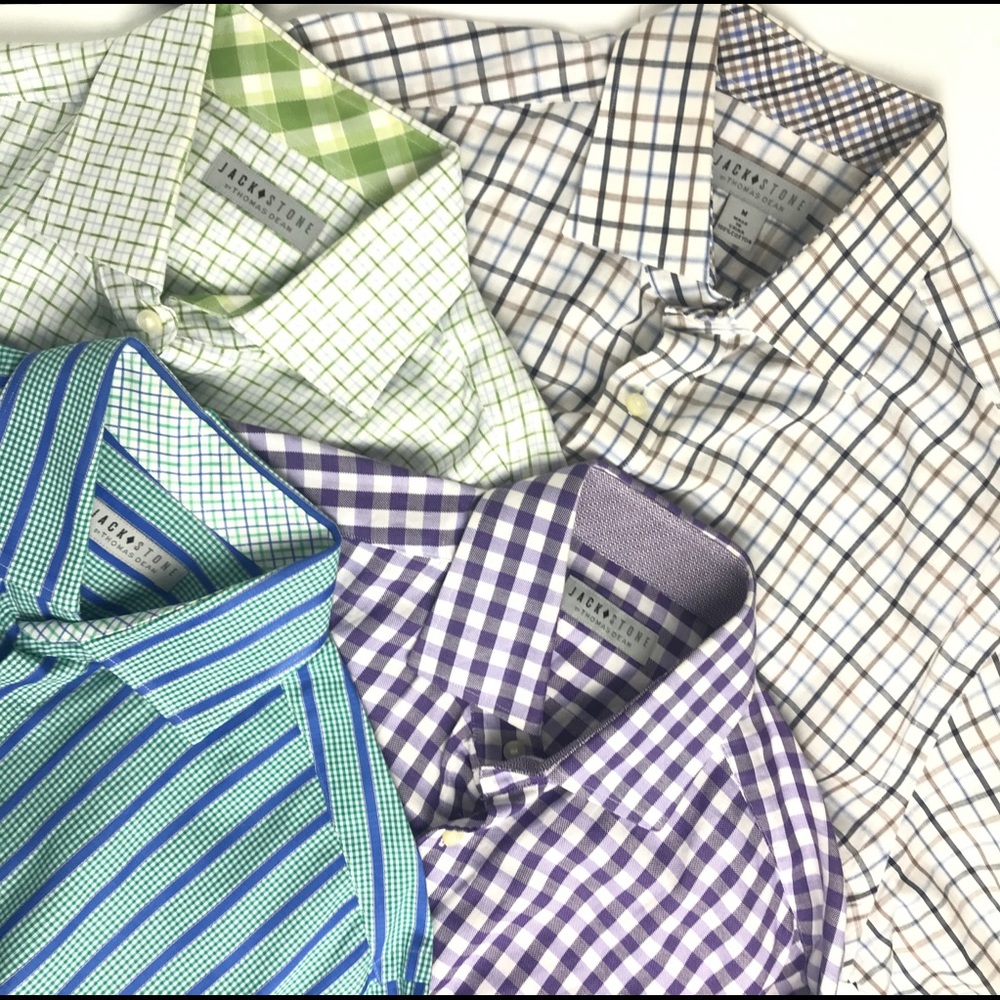 Jack Stone by Thomas Dean Med Long Sleeve shirts